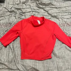 Lululemon Everlux™ and Mesh Cropped Short Sleeve Shirt